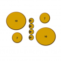 
  FORMES EN BOIS - ROND - POUR ASSIETTE - PACK DE 4 - Moules et formes en bois GR Pottery Forms - Cigale et Fourmi