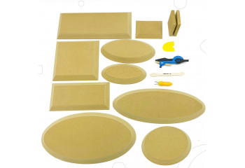 Moule céramique en bois, rondeau bois poterie & formes