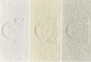 Grès blanc & crème: terre gres blanc chamotté & lisse